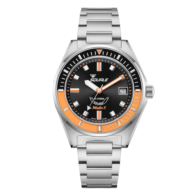 Squale Montre Matic S Orange MATICBKOBK.SSBX