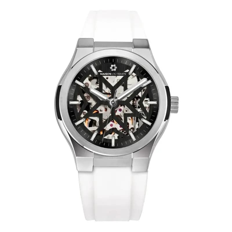 Maison du Temps Montre MTEpsilon Skeleton Evo Silicone Blanc