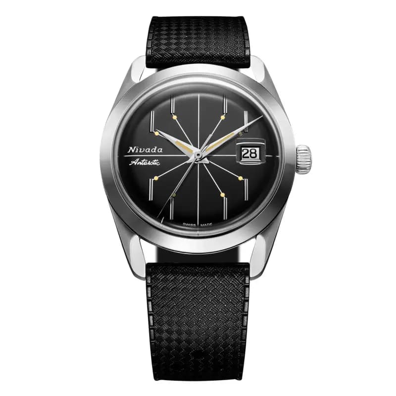 Nivada Grenchen Montre Antarctic Spider Black 38mm 32072A