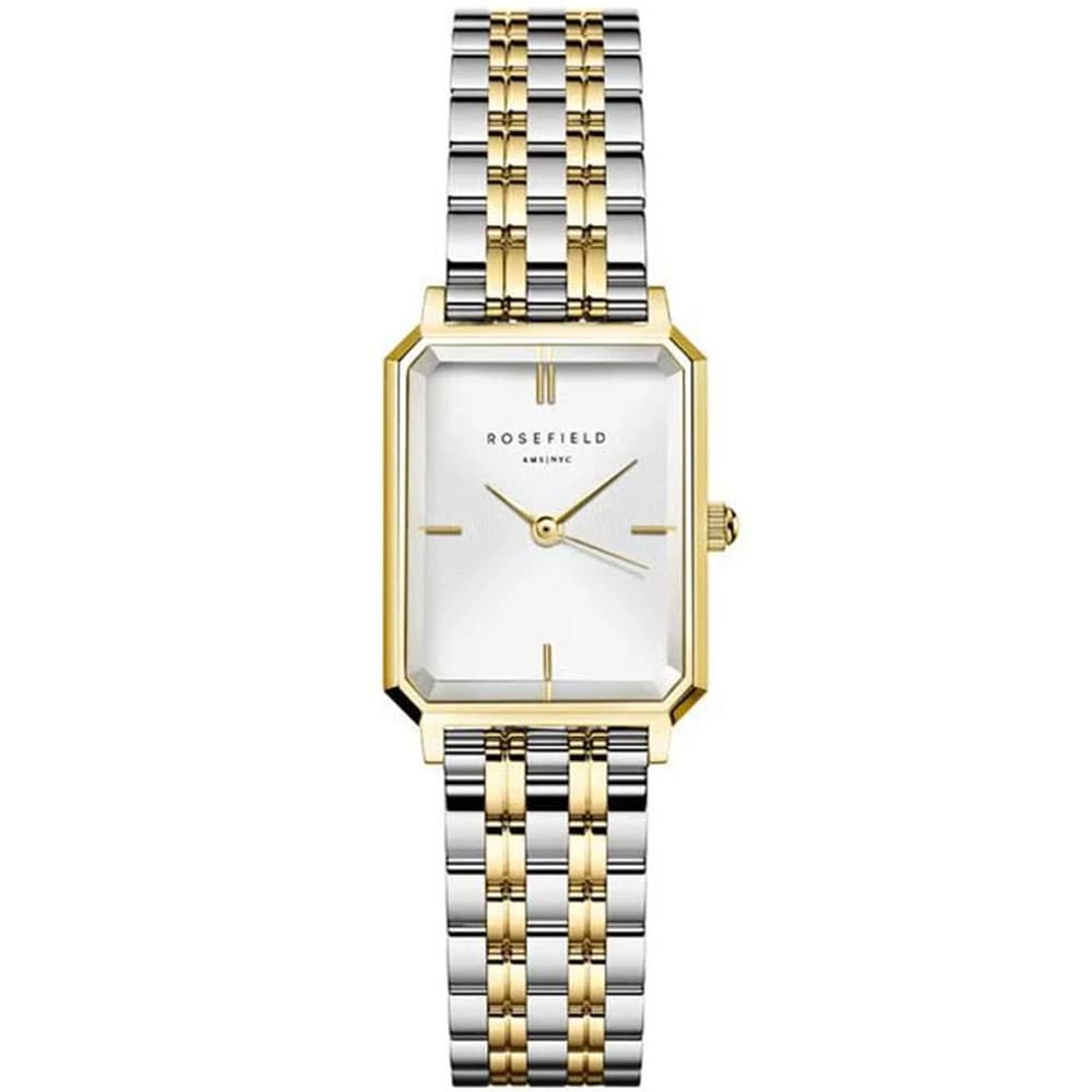Rosefield Montre Rosefield Collection the Octagon XS en Acier et PVD Bicolore