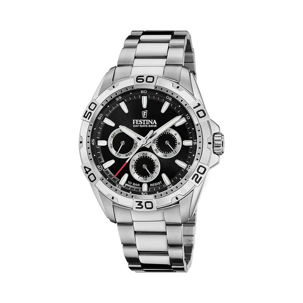 Festina Montre Festina Collection Multifonctions en Acier Argenté