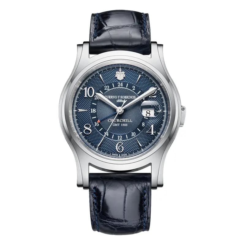 Cuervo y Sobrinos Montre Churchill 1895 GMT 2811.1GMTB
