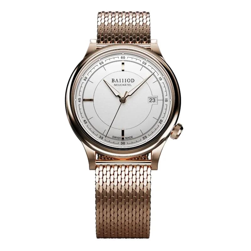 BA111OD Montre Chapitre 8 White Carnation Gold PVD