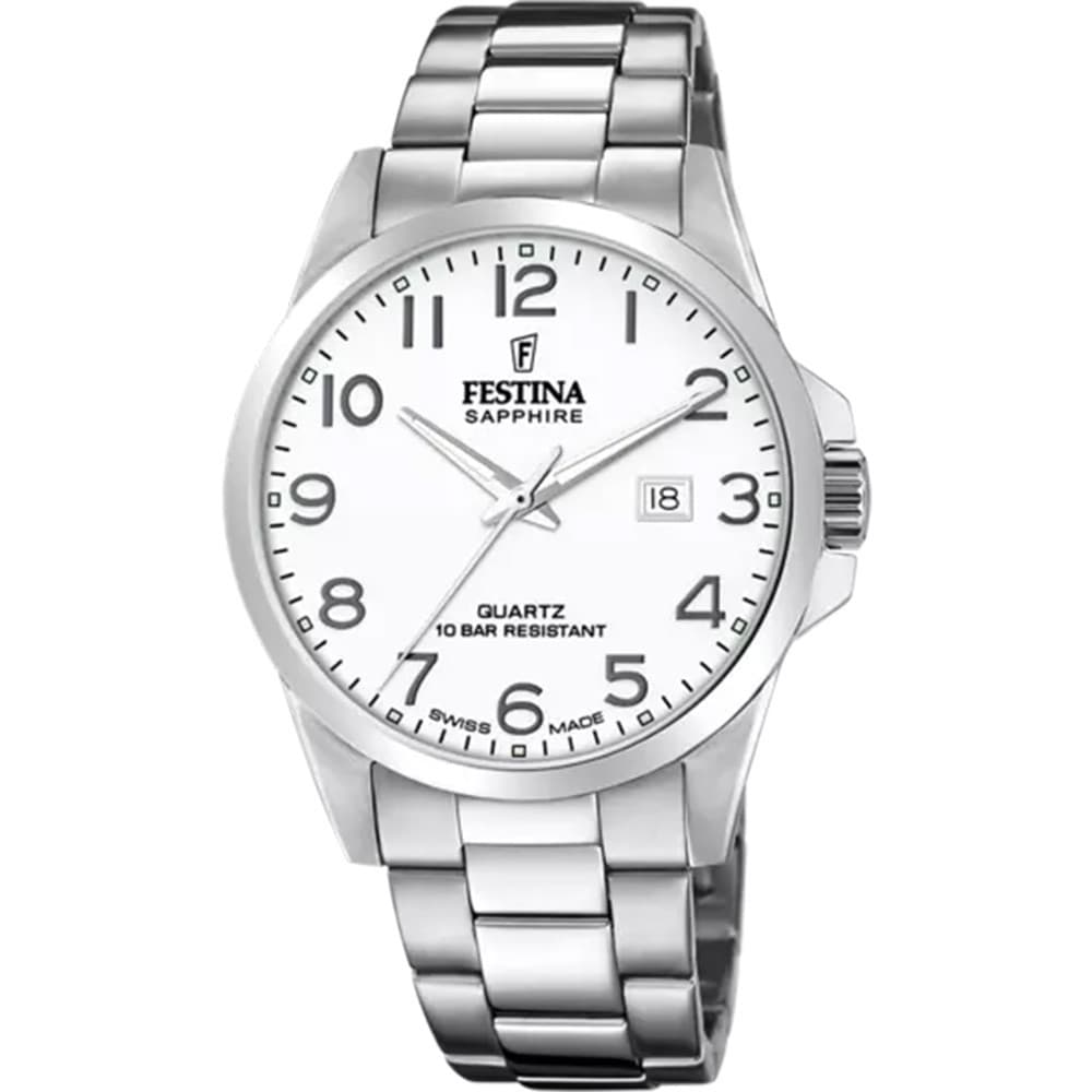 Festina Swiss Made Montre Festina Collection Swiss Made en Acier Argenté