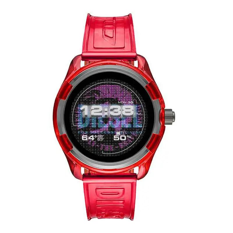 Diesel On Montre connectée Fadelite Silicone Rouge DZT2019