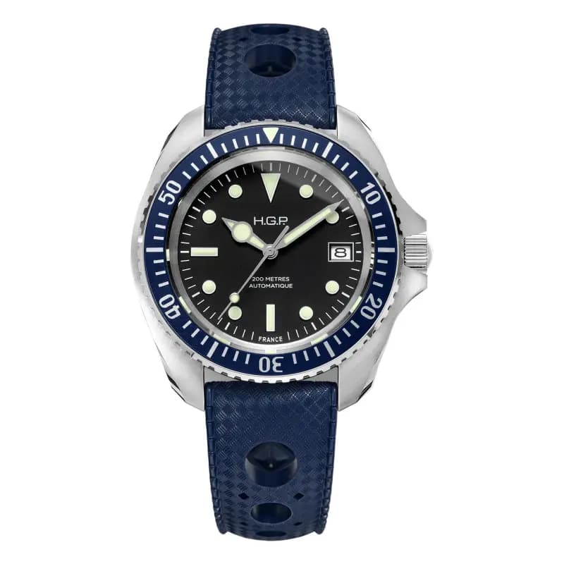 HGP Montre Diver 200m Automatique - Bleue