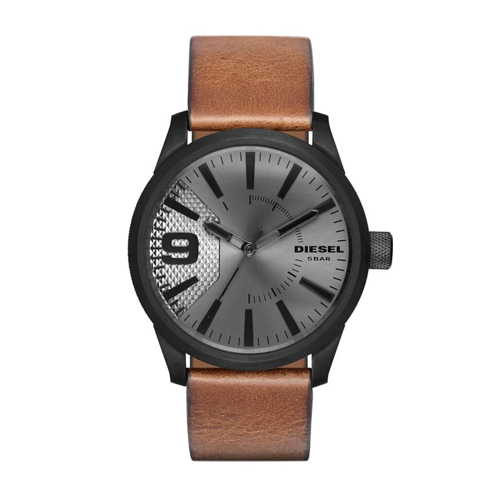 Diesel Montre Homme DIESEL en Cuir Marron Etanche