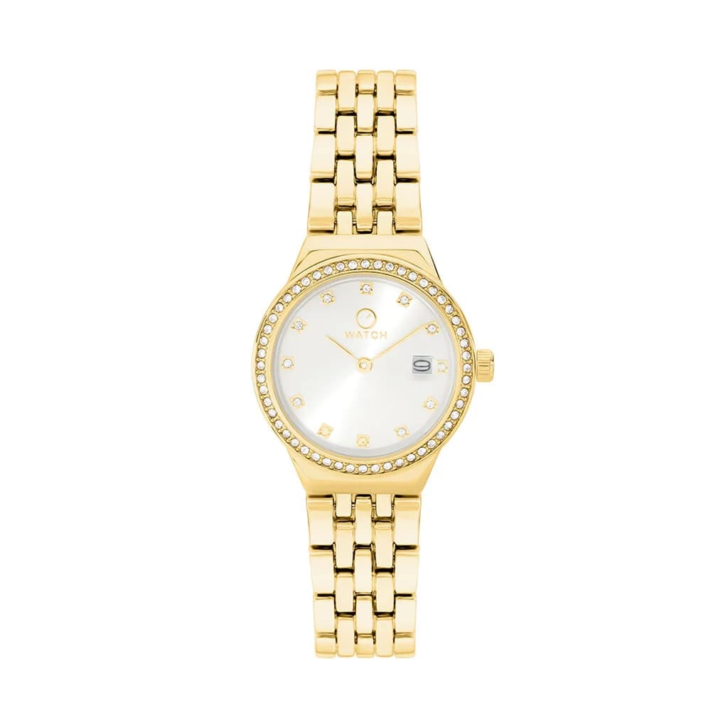 O WATCH Montre 0 O Watch Glittering Blanc