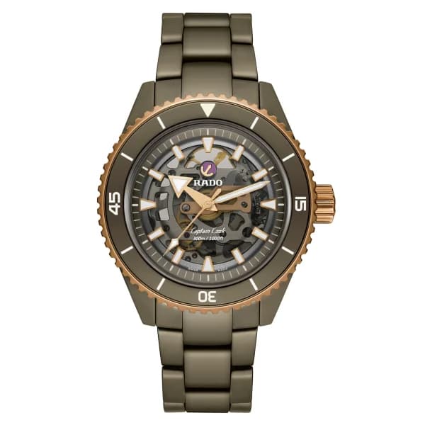Rado Montre Rado Captain Cook High-Tech Ceramic Skeleton Vert Olive