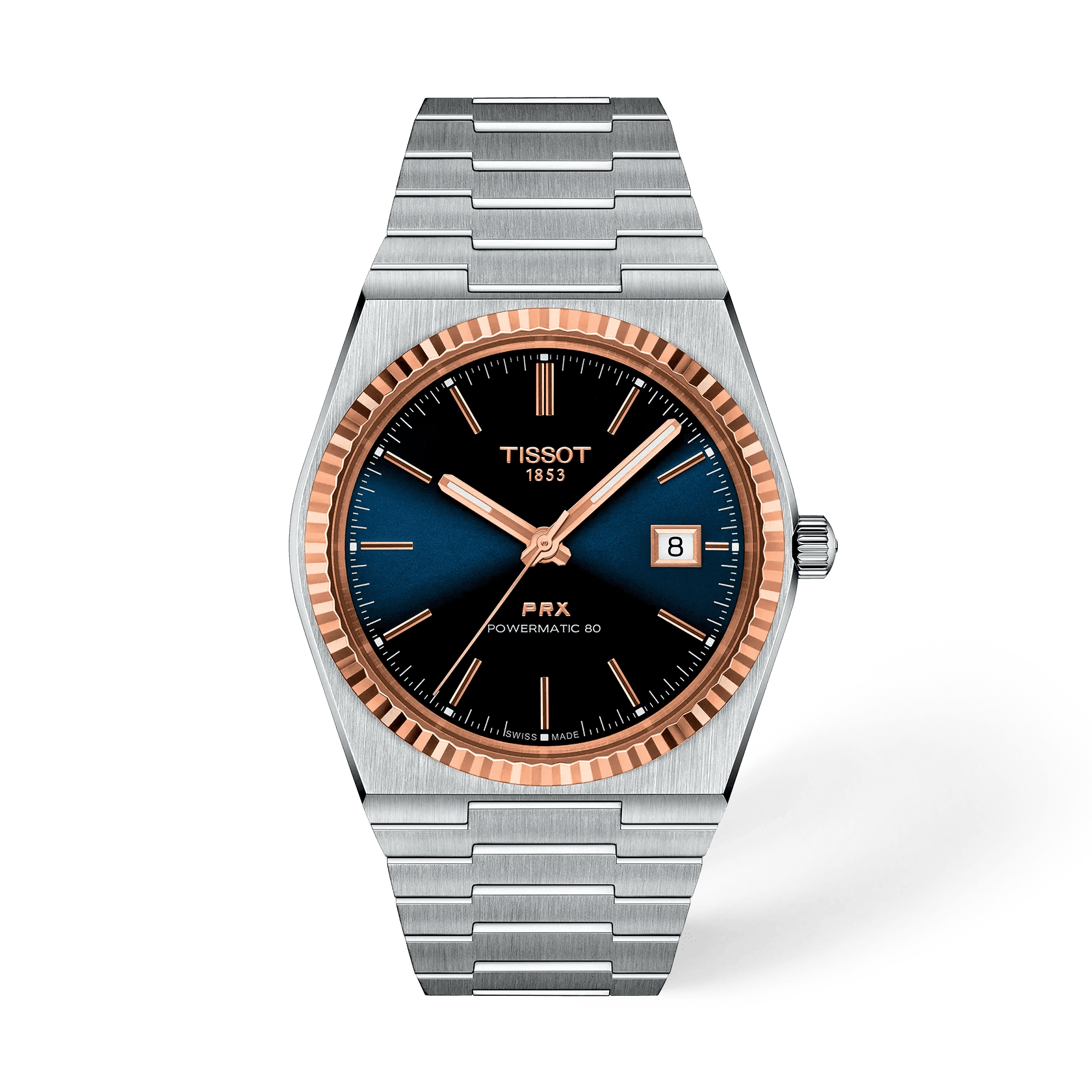 Tissot PRX Powermatic 80 — cadran bleu