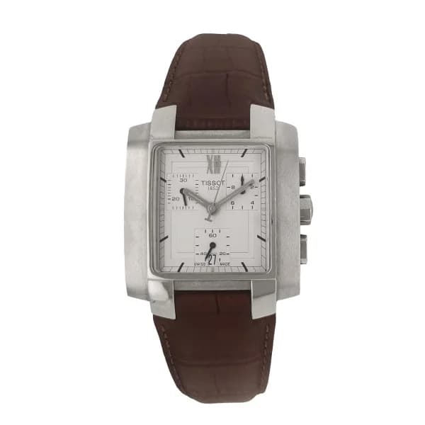 Daniel Gérard Montre Occasion Tissot TXL Chronographe Bracelet Cuir Brun