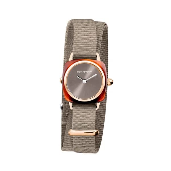 Briston Montre Briston Clubmaster Lady Acétate Bracelet Nylon Gris