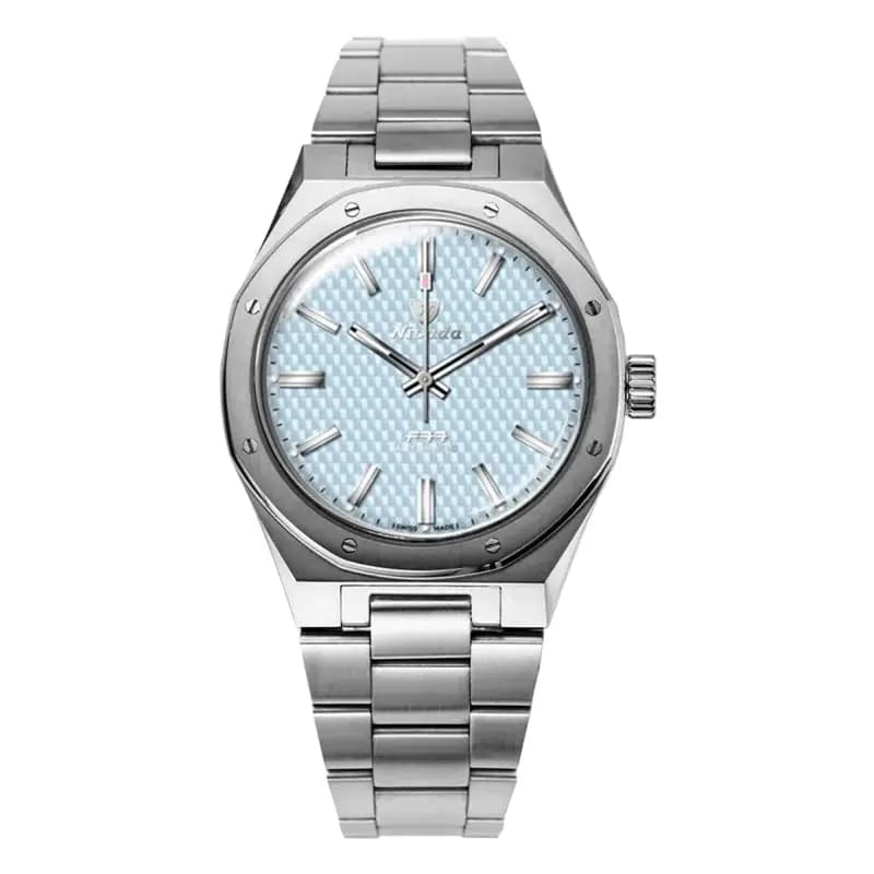 Nivada Grenchen Montre F77 Ice Blue Nivada x Ocarat - Edition Limitée 20 exemplaires