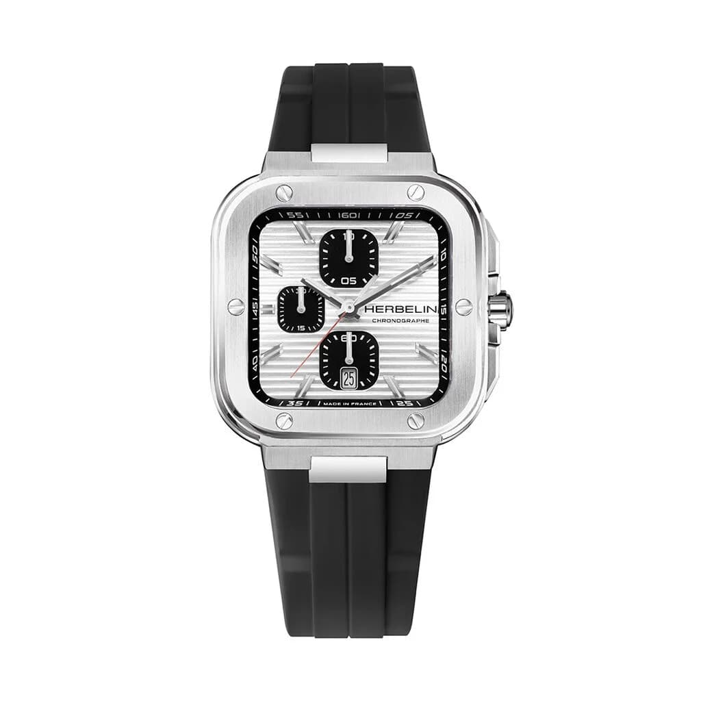 Michel Herbelin Montre Herbelin Cap Camarat Square Chronograph Homme Quartz Plongée - 35646A42CA