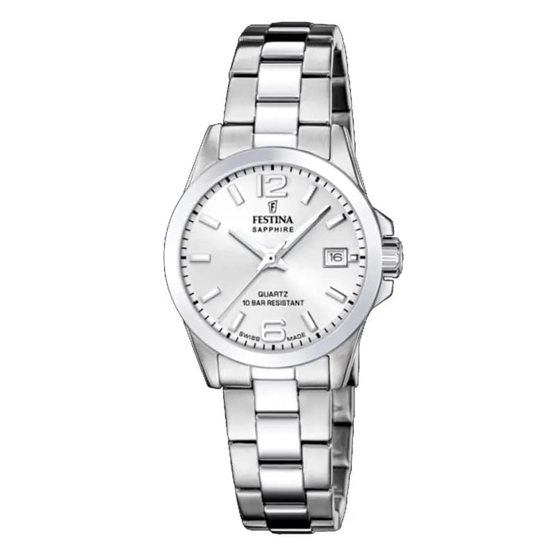 Festina Swiss Made Montre Festina Collection Swiss Made en Acier Argenté