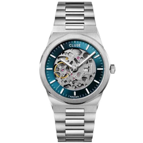 Cluse Vigoureux Automatic Watch Steel , Blue, Silver Colour