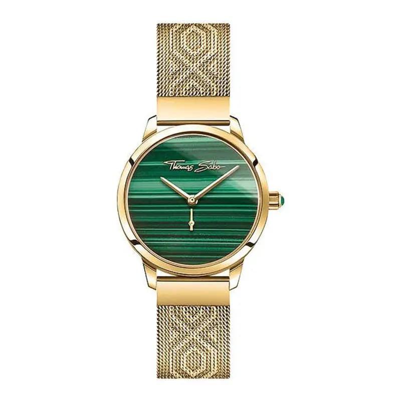 Thomas Sabo Montre Garden Spirit Malachite Dorée WA0365-264-211