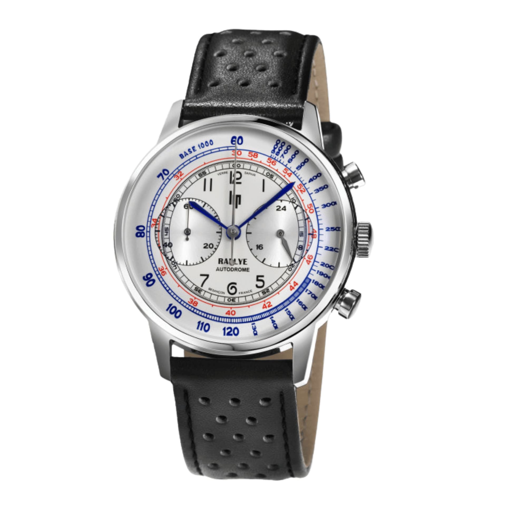 Lip Montre Lip Rallye Méca quartz Chronographe - Homme - cadran Gris- 40 mm - Acier inoxydable - 671828
