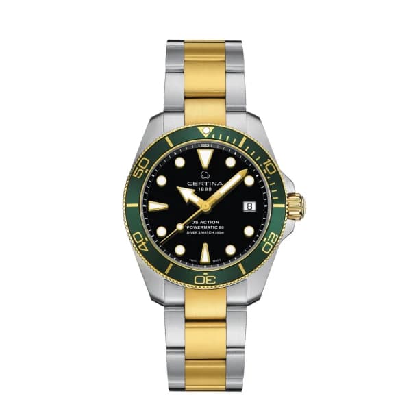 Certina Montre Certina DS Action Diver 38mm Powermatic 80 Automatique Cadran Noir