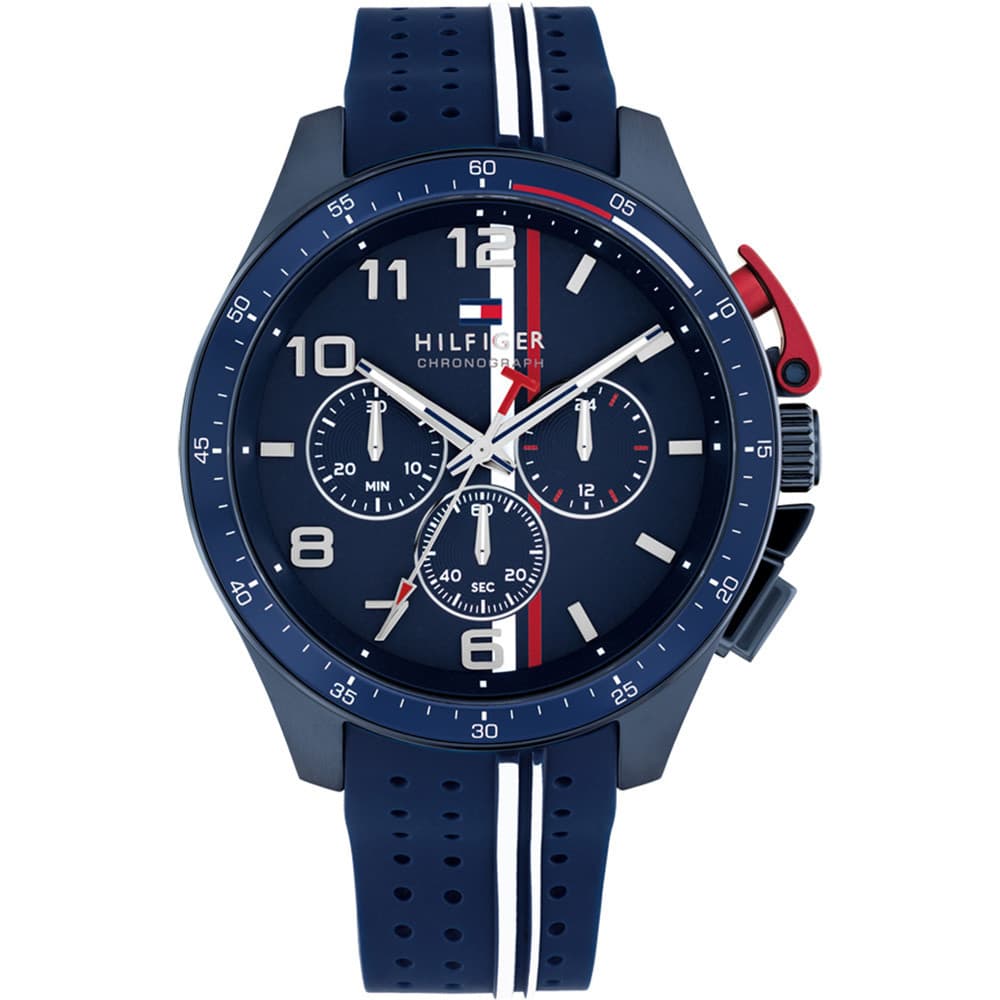 Tommy Hilfiger Montre Tommy Hilfiger Collection Bank en Silicone Bleu