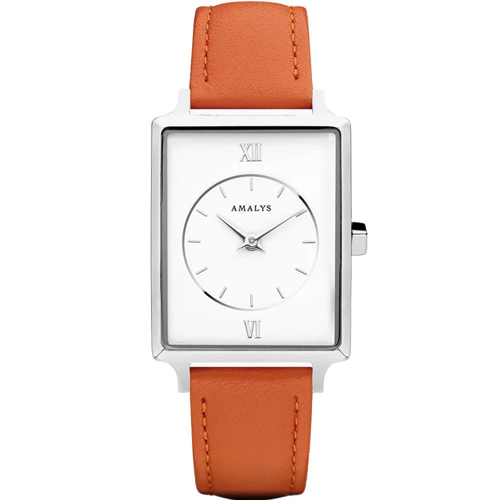 Amalys Montre Amalys Collection Hepburn en Cuir Orange