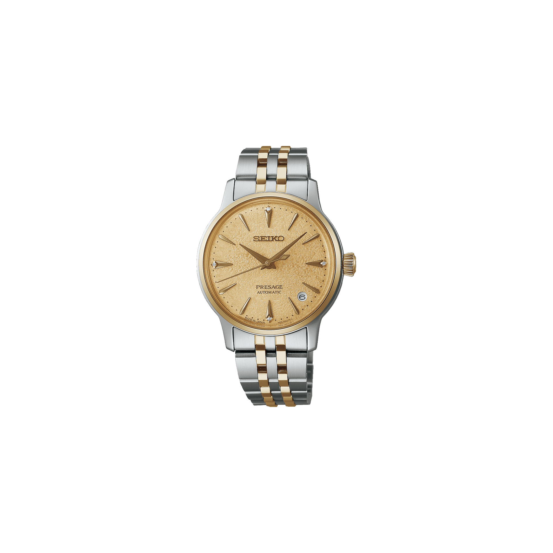 Seiko Presage — boîtier doré