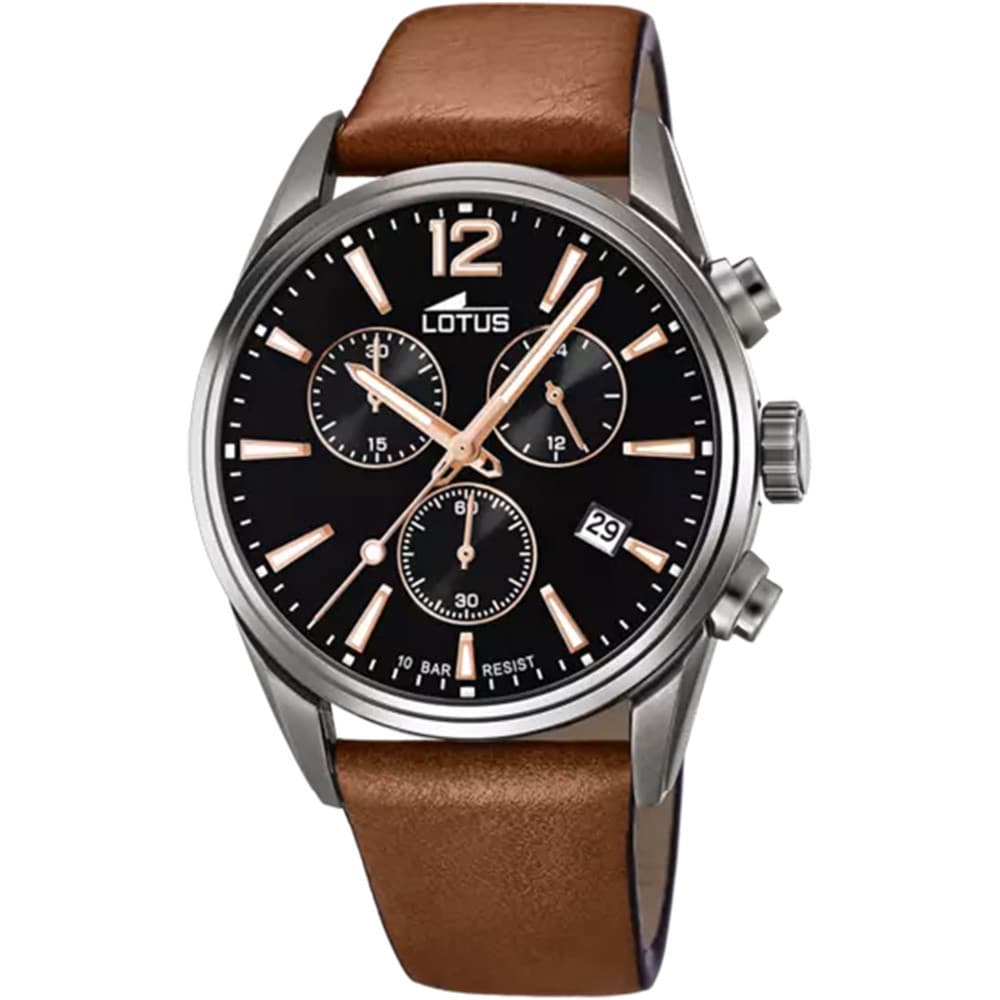 Lotus Montres Montre Lotus en Cuir Marron