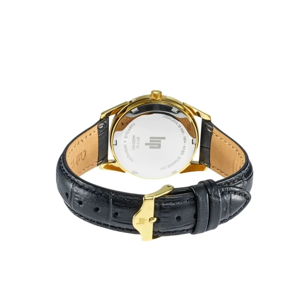 Lip Montre Lip Himalaya - Unisexe - cadran Blanc- 35 mm - acier doré 316 L poli - 671719