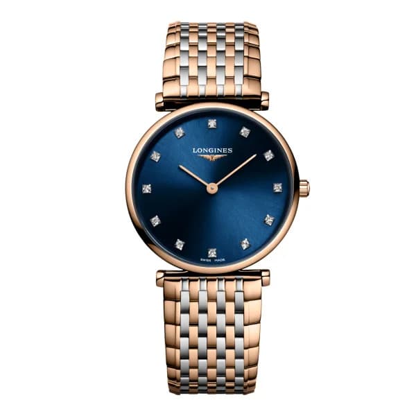 Longines Montre Longines la grande classique de longines 29 mm Quartz Cadran Bleu soleillé Bracelet Acier