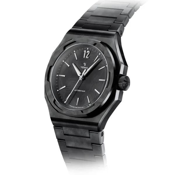 Yema Montre Yema Wristmaster Slim CMM.20 Auto Edition Limitée Cadran Noir Bracelet Acier 39MM