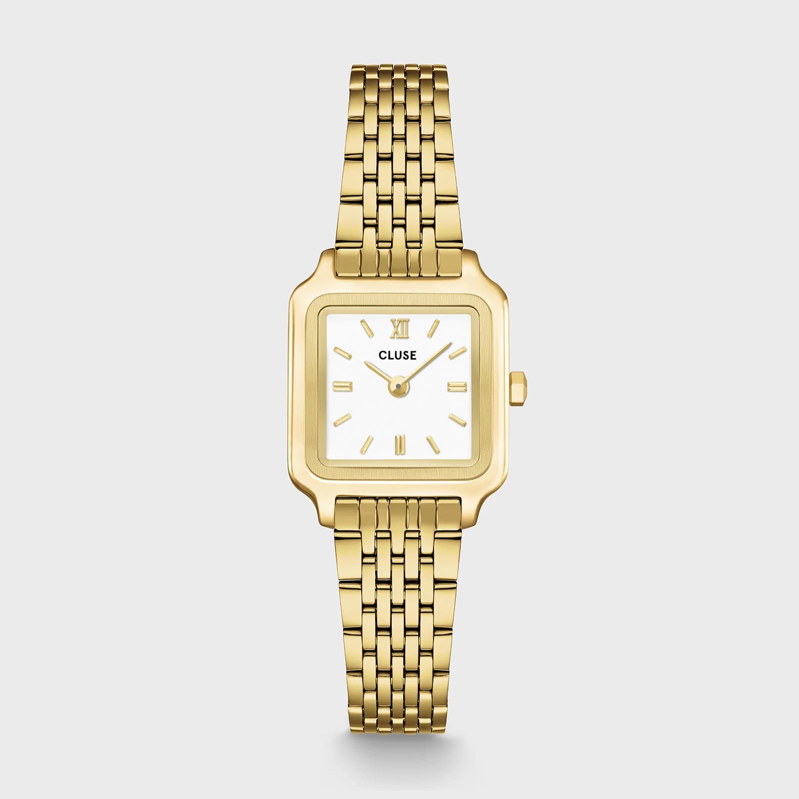 Cluse Gracieuse Mini Watch Steel, White, Gold Colour