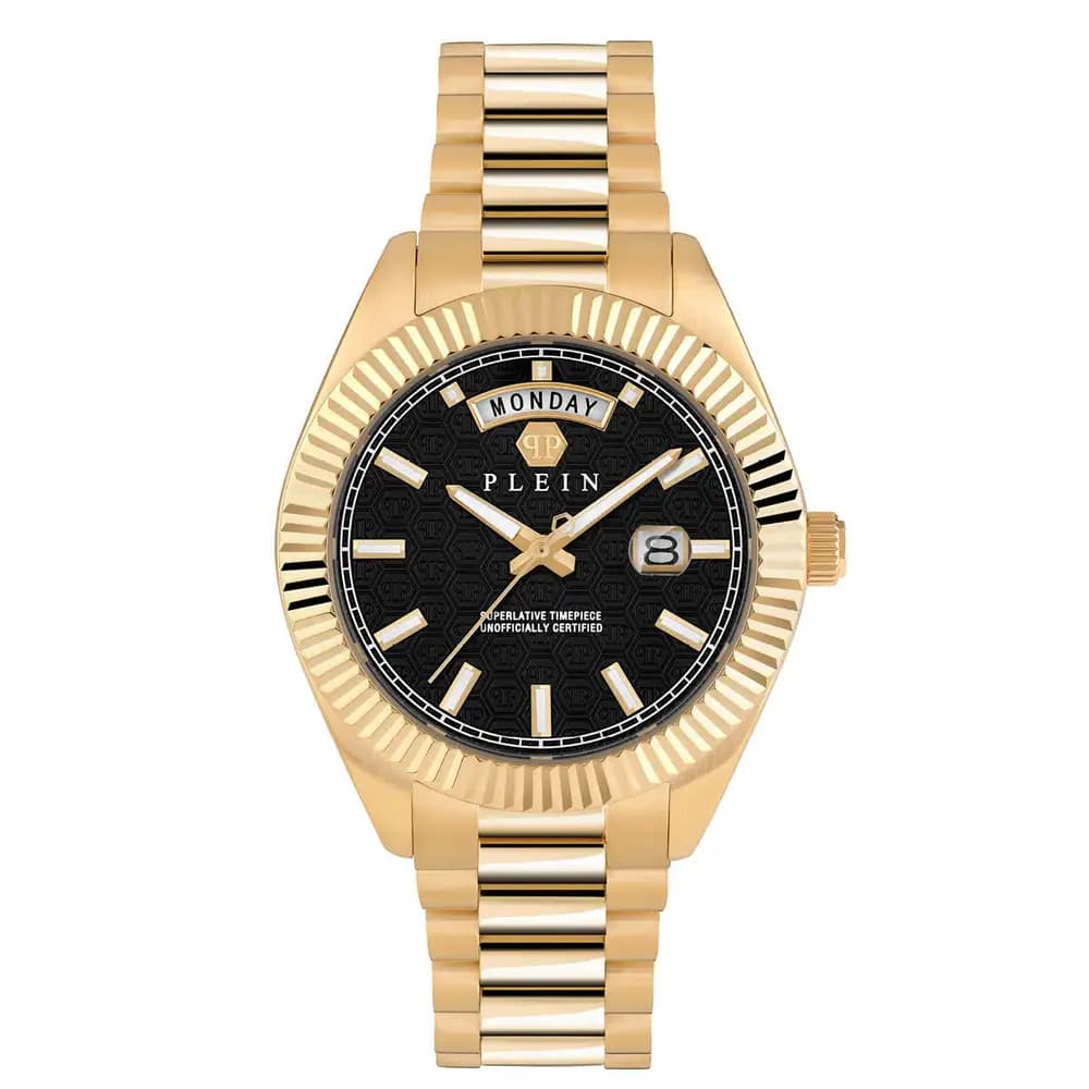 Philipp Plein Montre quartz Homme Date superlative gent Noir