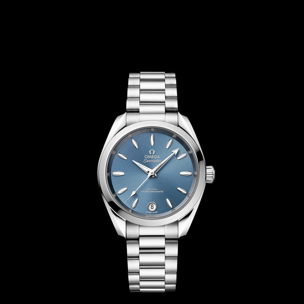 Omega Montre automatique Mixte Seamaster Bleu clair