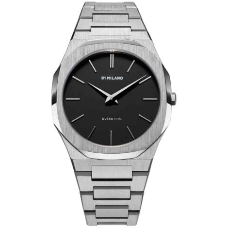 D1 Milano Montre D1 Milano Ultra Thin Re_Silver Quartz - 40 mm- Cadran Noir - UTBJ40