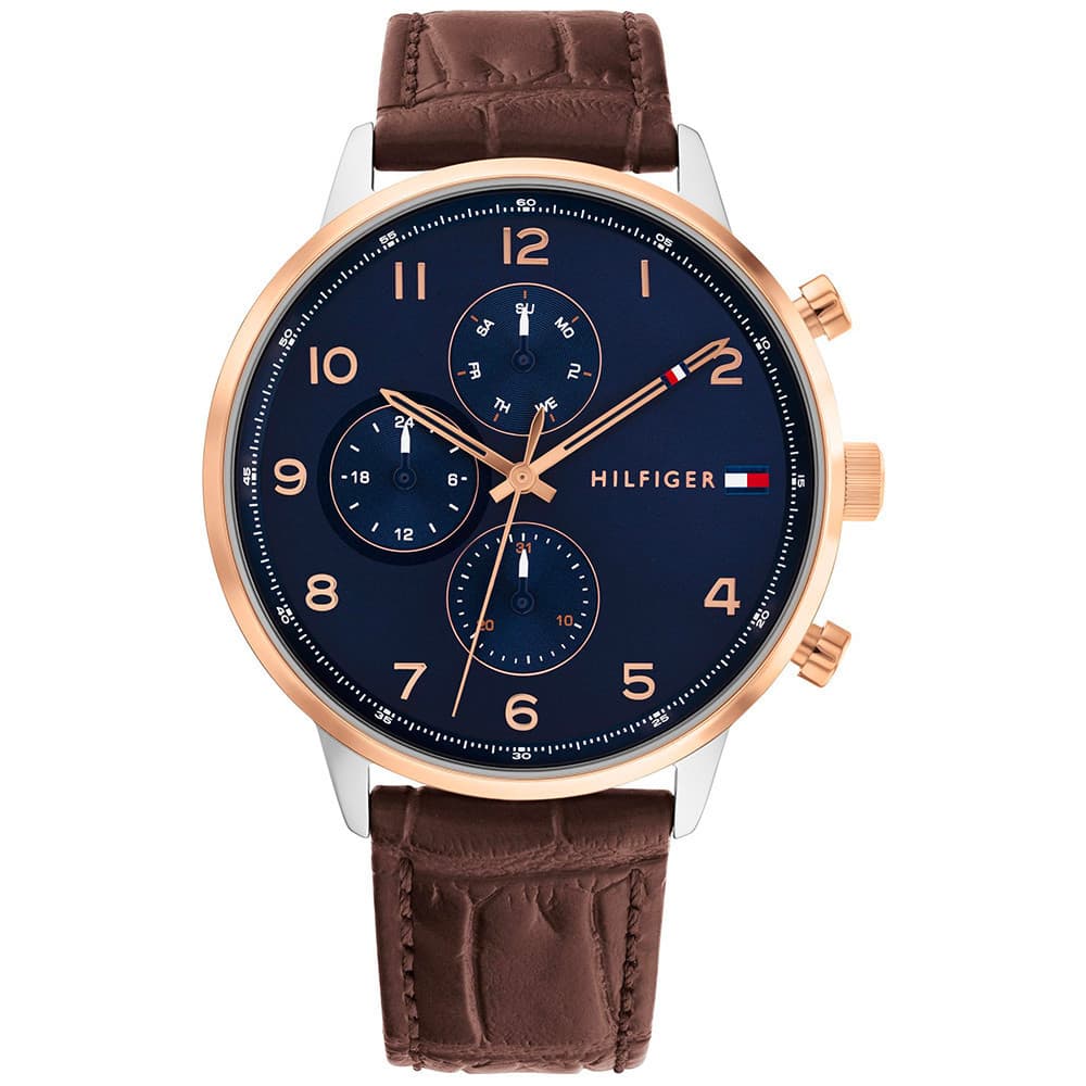 Tommy Hilfiger Montre Tommy Hilfiger en Cuir Marron