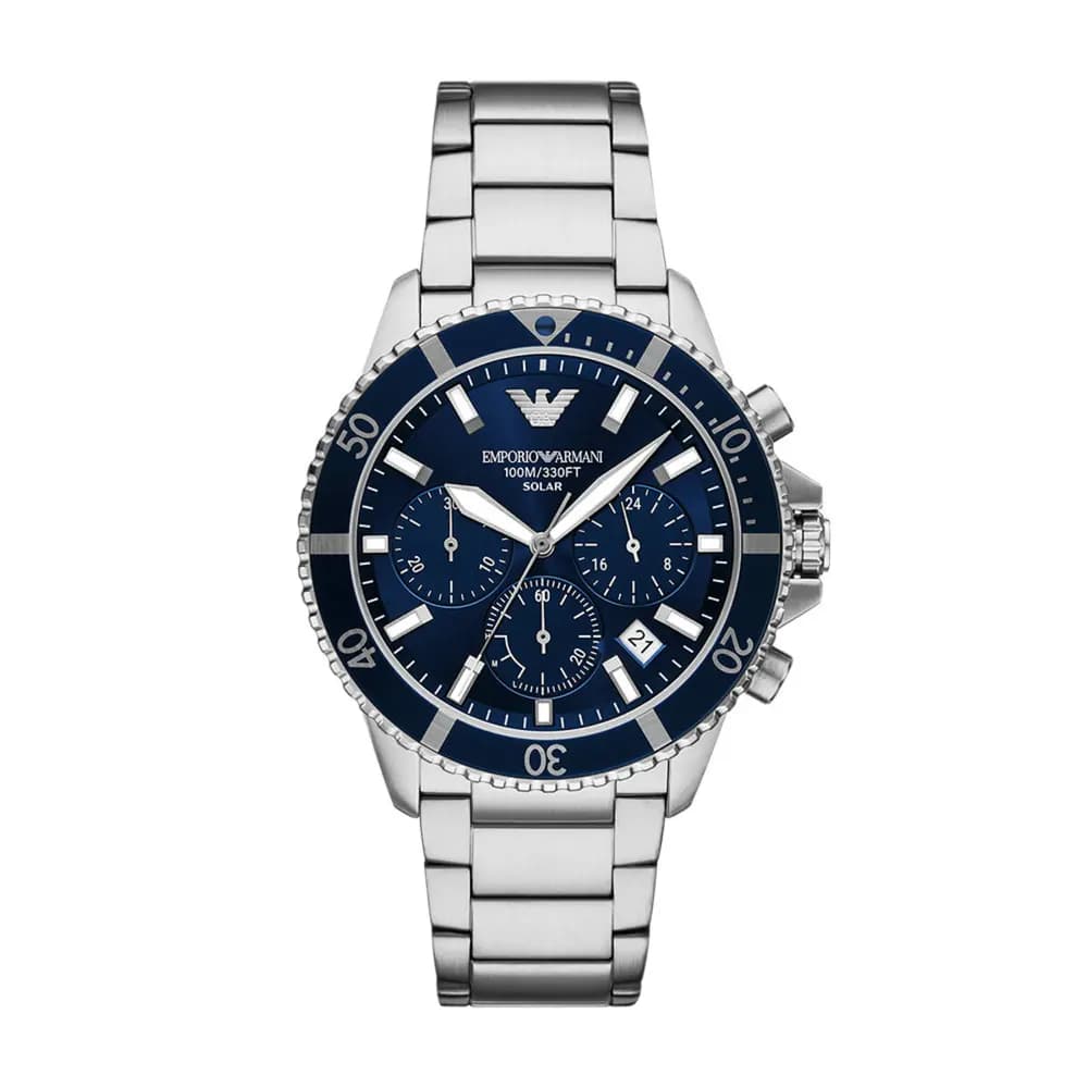 Emporio Armani Montre quartz Homme World explorer Noir