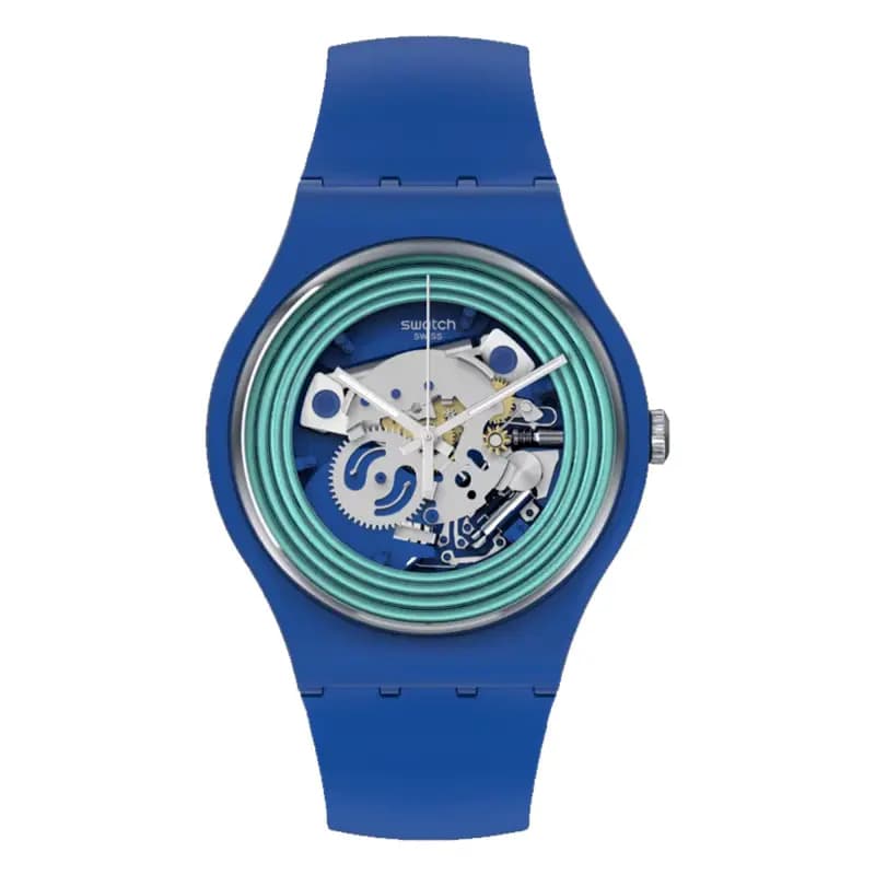 Swatch Montre Swatch Pay! Blue Rings Pay! SO29N103-5300
