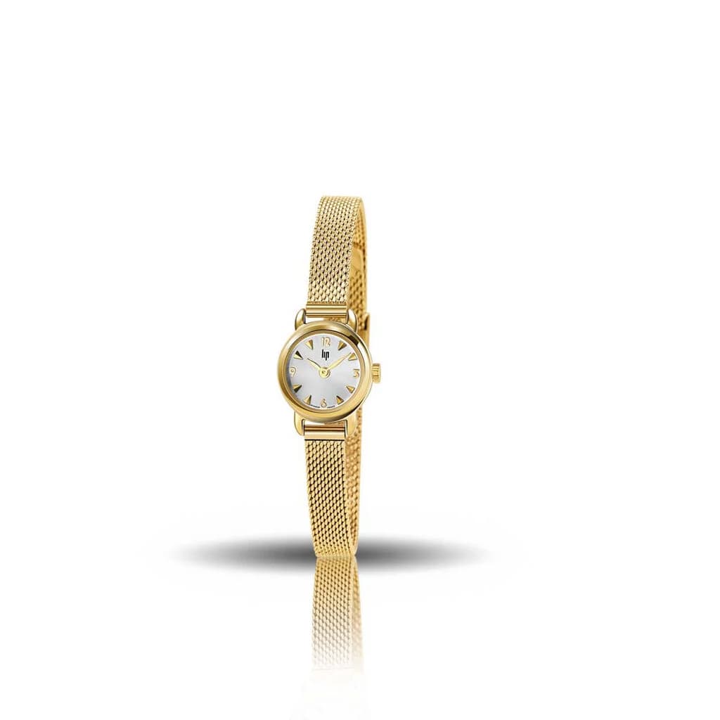 Lip Montre Lip Henriette 671265- Femme - cadran Argent- 19 mm - Acier et PVD Doré