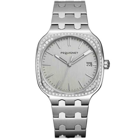 Pequignet Montre Pequignet Manufacture Concorde 84 Diamants - 40mm Automatique Cadran Argent - 9040439/1