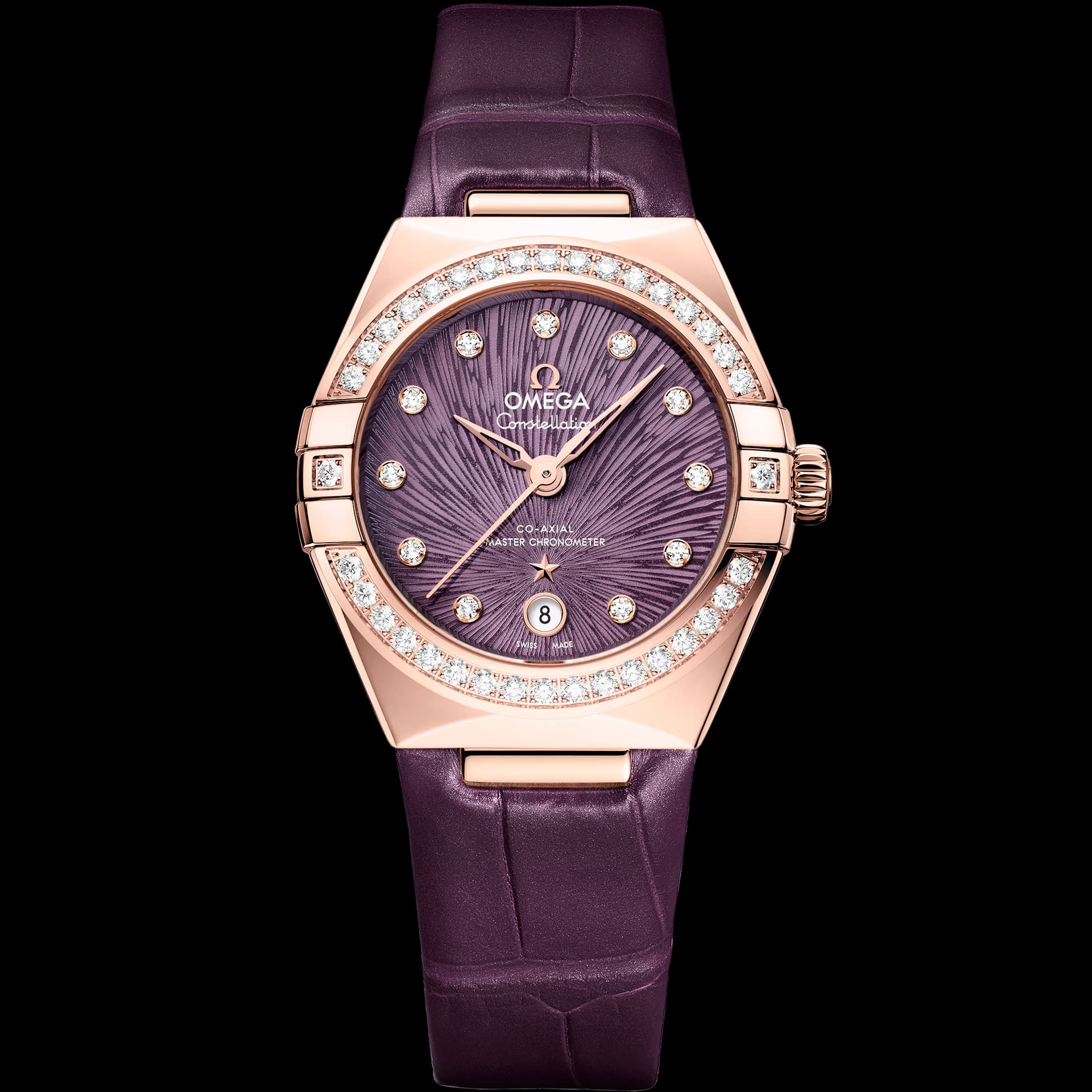 Omega Constellation 29 mm, or Sedna™ sur alligator