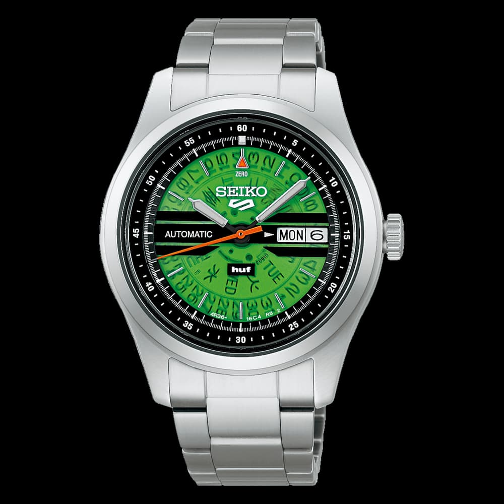 Seiko 5 Sports SRPM09K1 — cadran vert