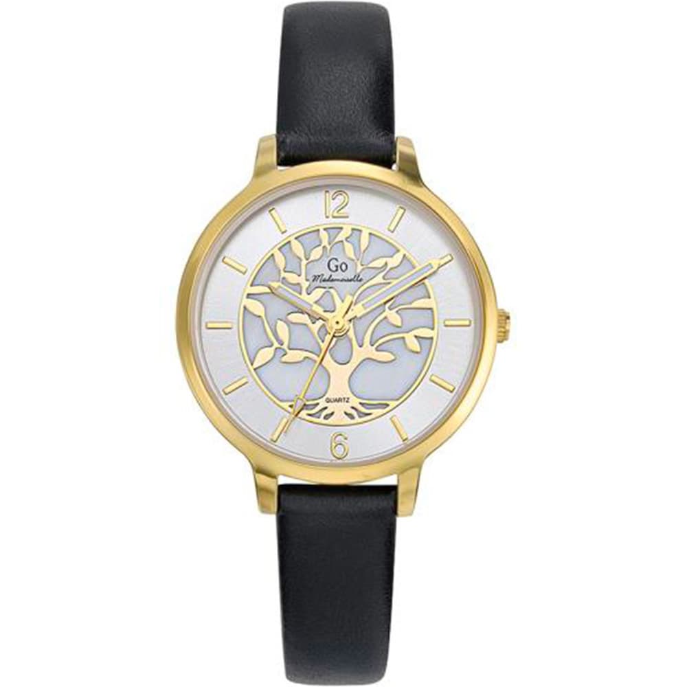 GO Mademoiselle Montre GO Mademoiselle en Cuir Noir