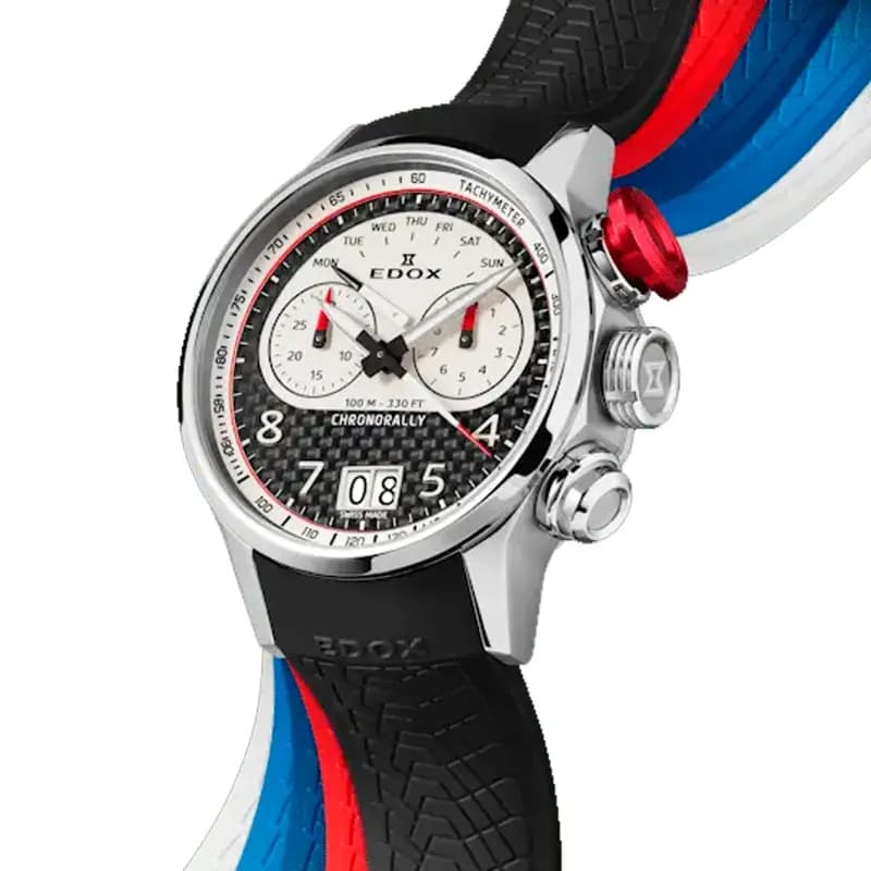 Edox Montre Chronorally 45 Limited Edition 38003-TINR-CANBR