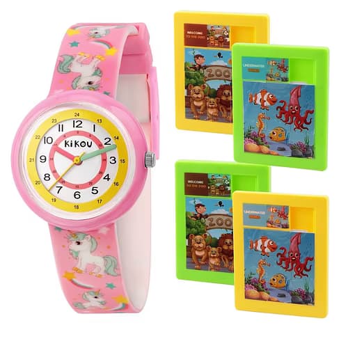 Kikou Montre Enfant KIKOU PETITS EXPLORATEURS en Silicone Rose
