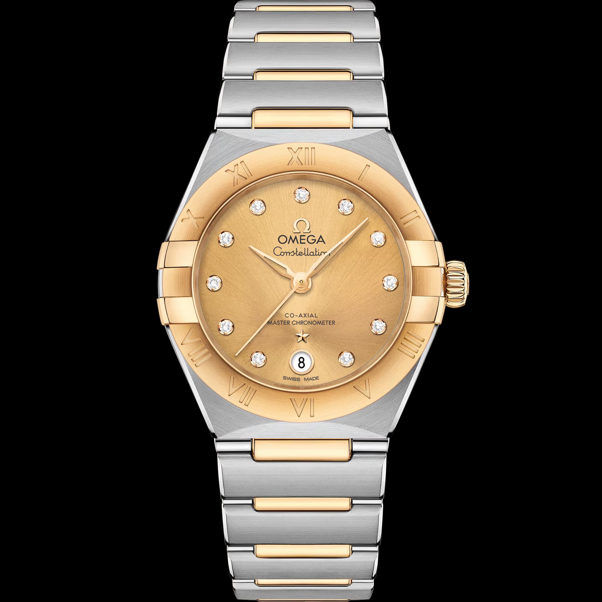 Omega Constellation 29 mm, acier - or jaune sur acier - or jaune
