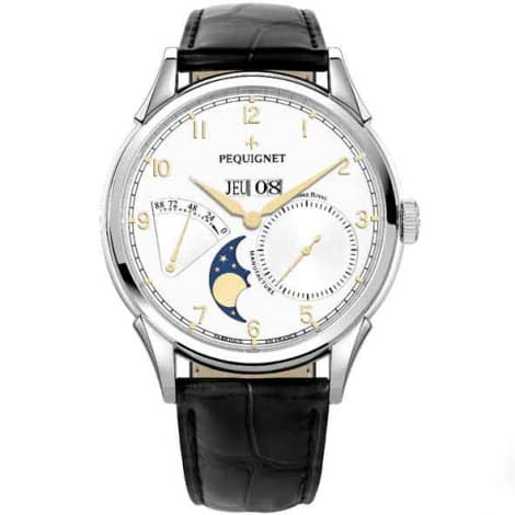 Pequignet Montre Pequignet Rue Royale Grand Sport Automatique Cadran Blanc - 9030438-AN
