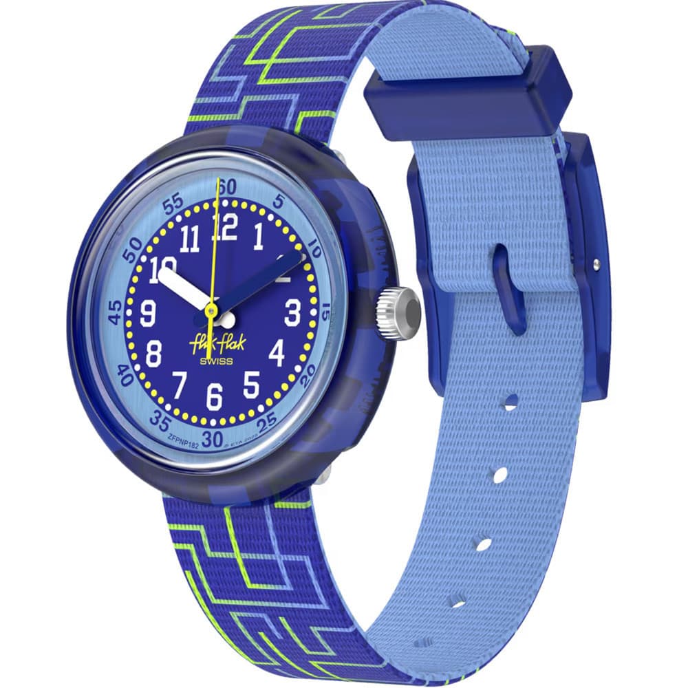 Flik Flak Montre Flik Flak en Plastique Bleu