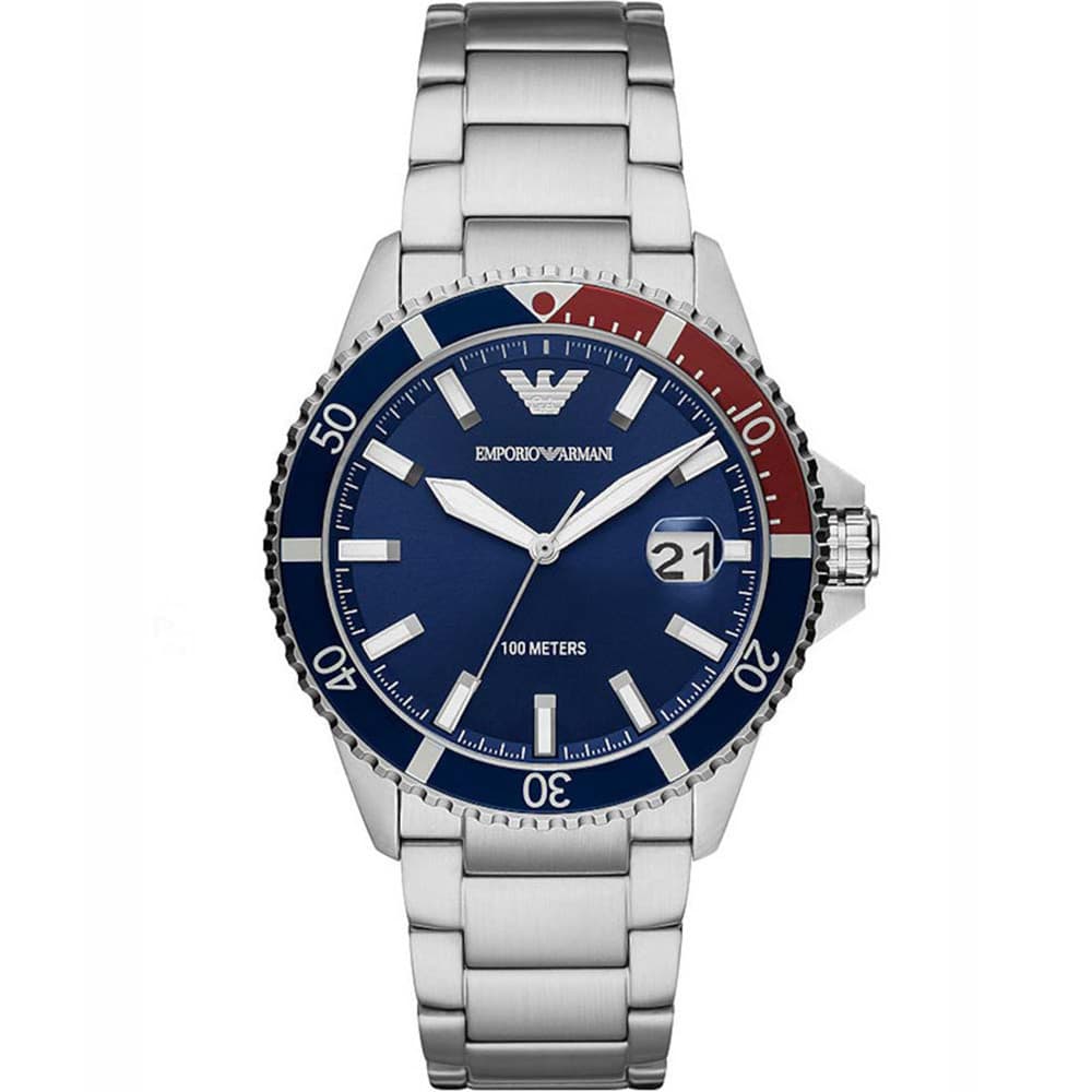 Emporio Armani Montre Analogique Homme Emporio Armani Acier Gris AR11339
