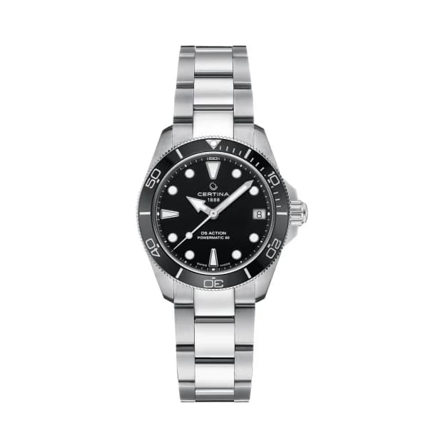 Certina Montre Certina DS Action 34.5mm Powermatic 80 Automatique Cadran Noir