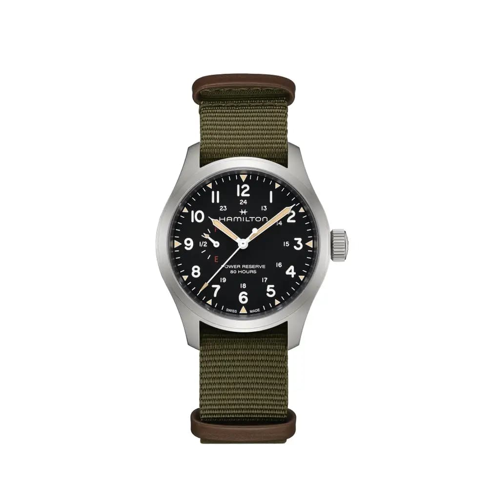 Hamilton Montre automatique Homme Khaki field Noir